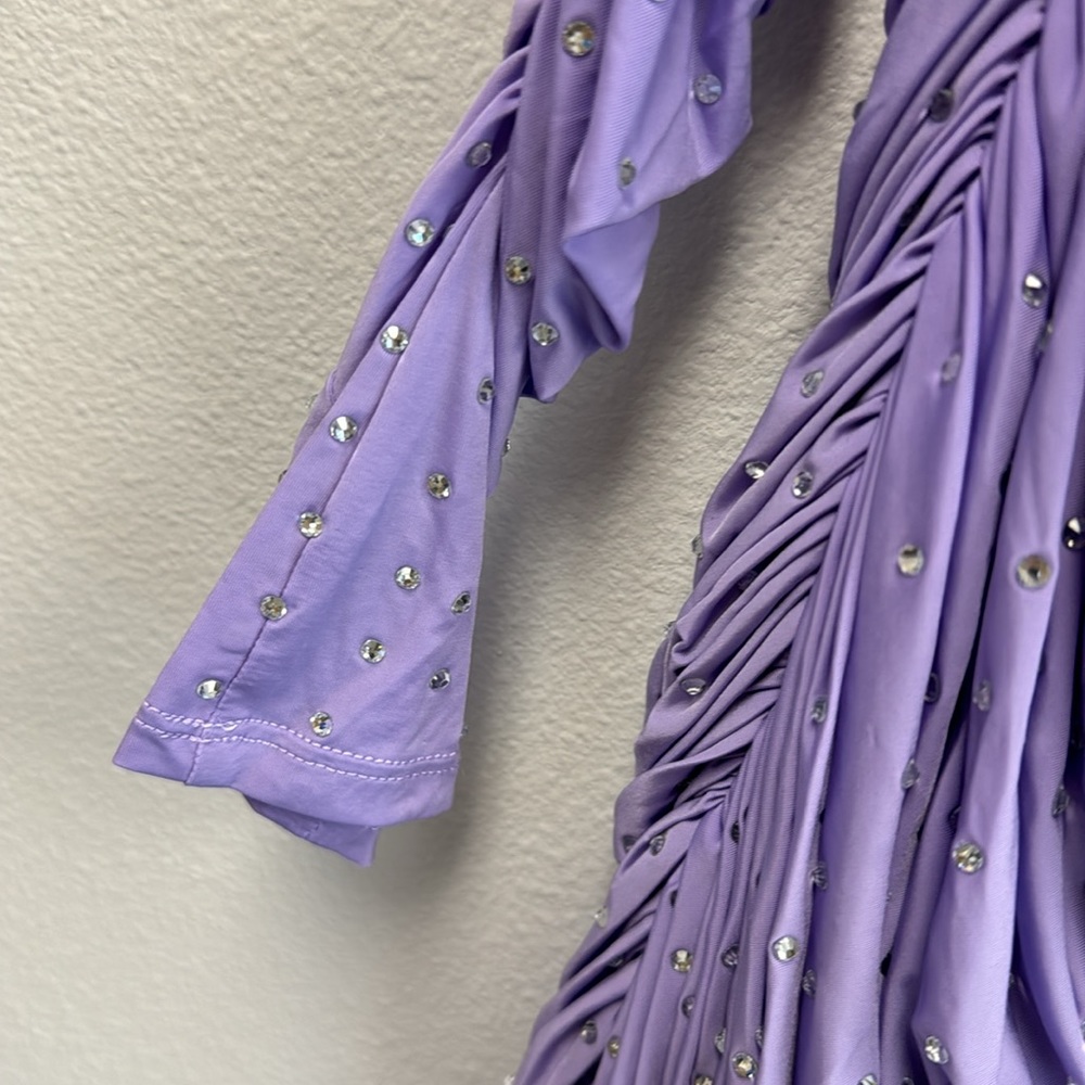 Crystal-embellished jersey minidress - Picture 9 of 11